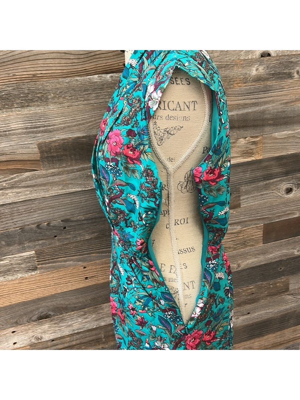ASOS Floral Teal Cap Sleeve Romper Size 4 - Picture 10 of 13